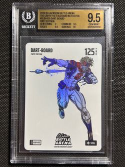 2026 Battle Arena Dart-Board Rookie BLIZZARD BATTLEFOIL Jaxson Dart RC BGS 9.5