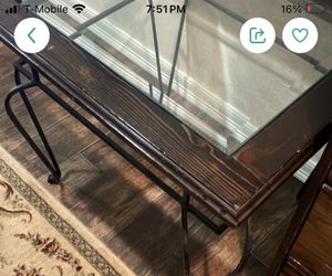 Glass End Tables 10.00 Each Or Both For 15.00