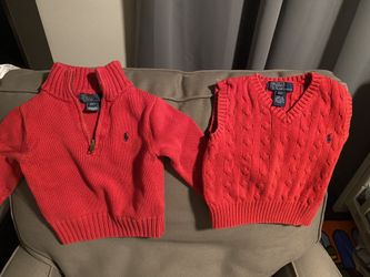 Ralph Lauren Polo Toddler Sweater and Sweater vest 2T