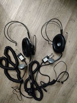 Vintage Astrocom Communication Headset For Sale (Set of 2)