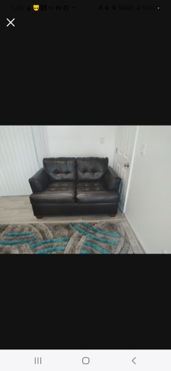 Brown Leather Couch