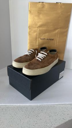 Saint Laurent Low Top Sneaker  Brown Suede 