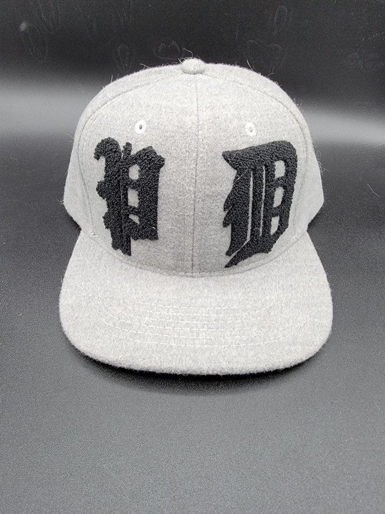 Pink Dolphin Gothic Print Snapback Hat