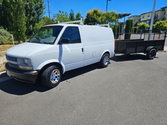 2001 Chevy Astro Van  and 5 x 8 Trailer Combo
