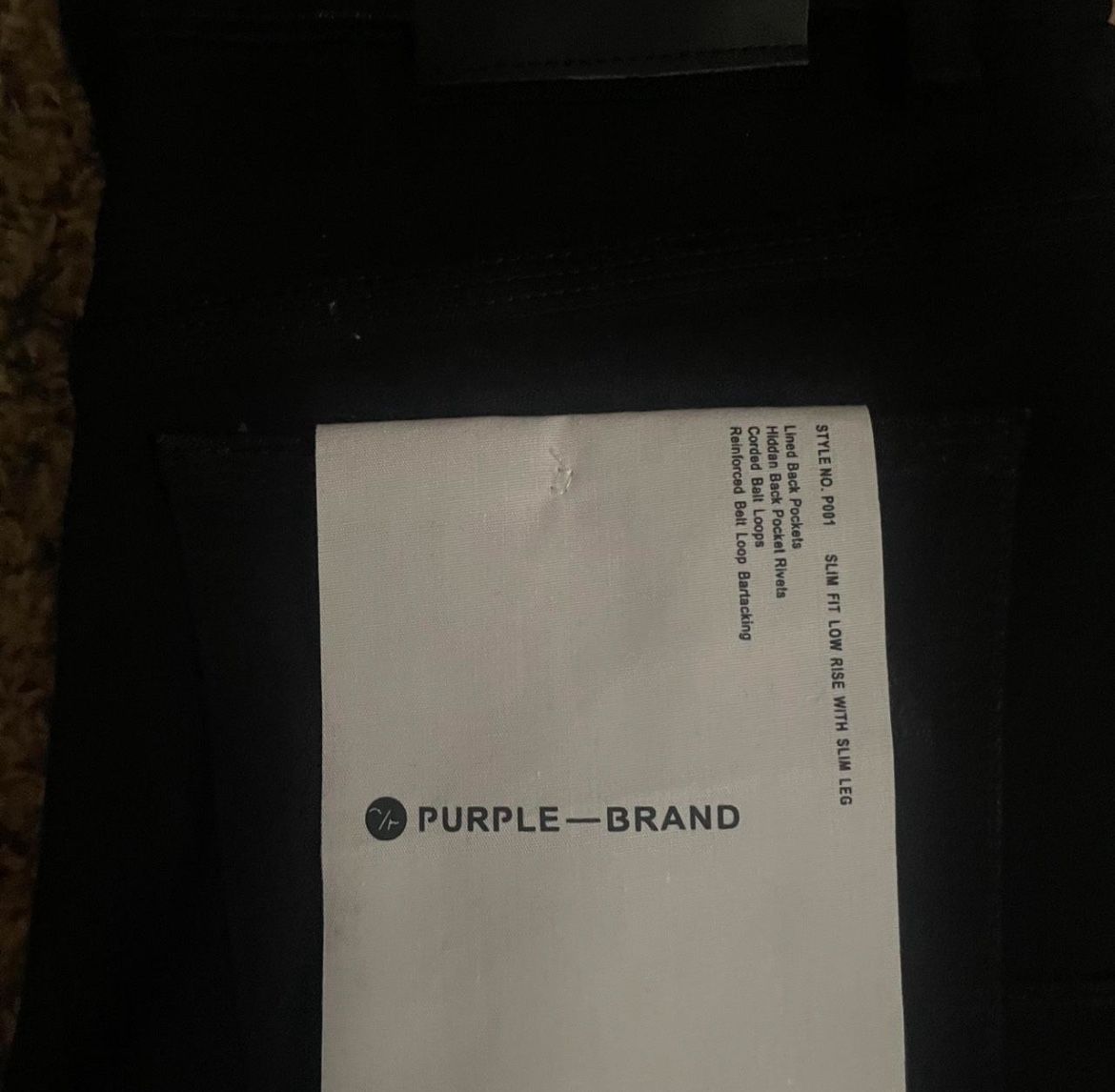 Purple Jeans “ Black “