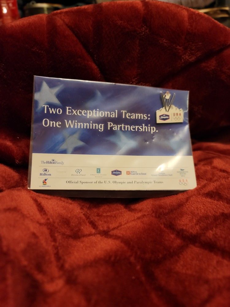 Lapel Pin USA WINTER OLYMPIC Hampton Hotels/ Hilton
