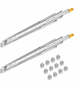 NEW 60” Heavy Duty Locking Drawer Slides – 500 lb Capacity Soft Close