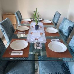 Glass Dining Table 