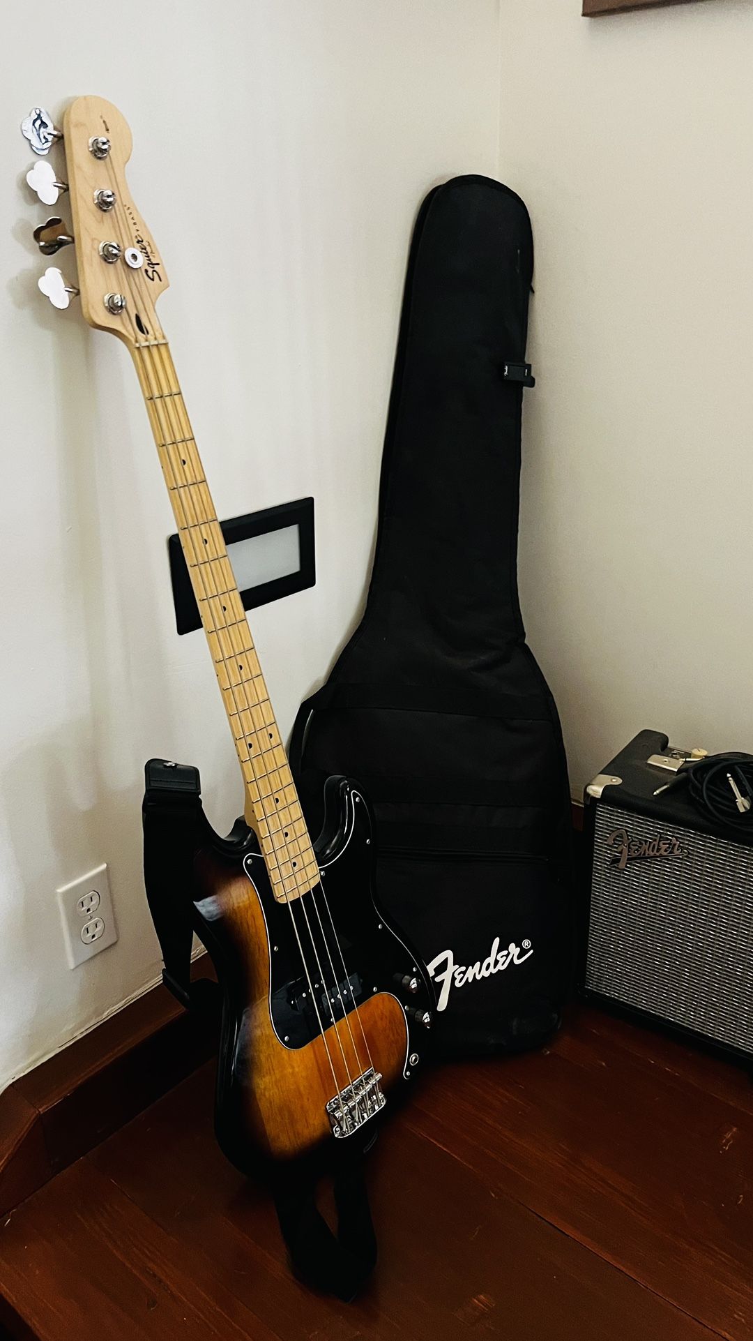 Fender Bass Guitar and Amp