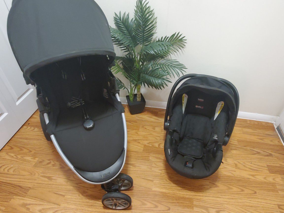  Baby Stroller, Carseat And Base