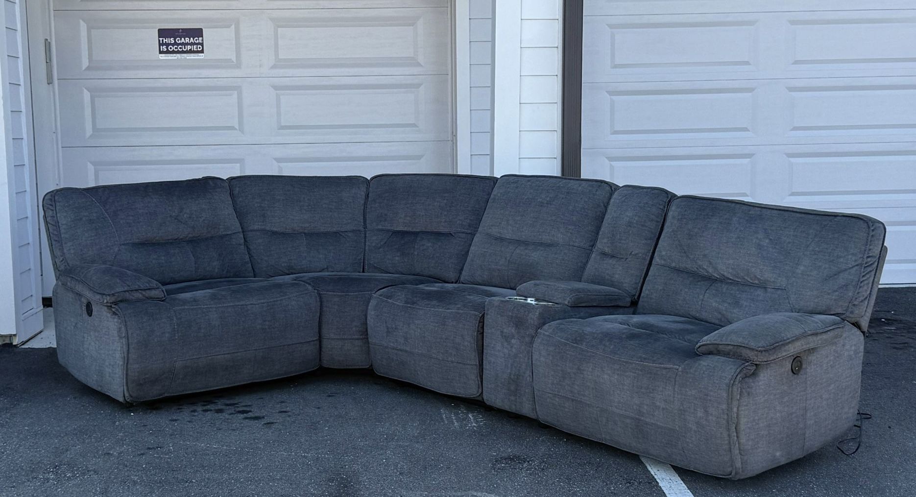 🛋️ Sofa/Couch Sectional - Recliners - Gray - Havertys - Delivery Available 🚛