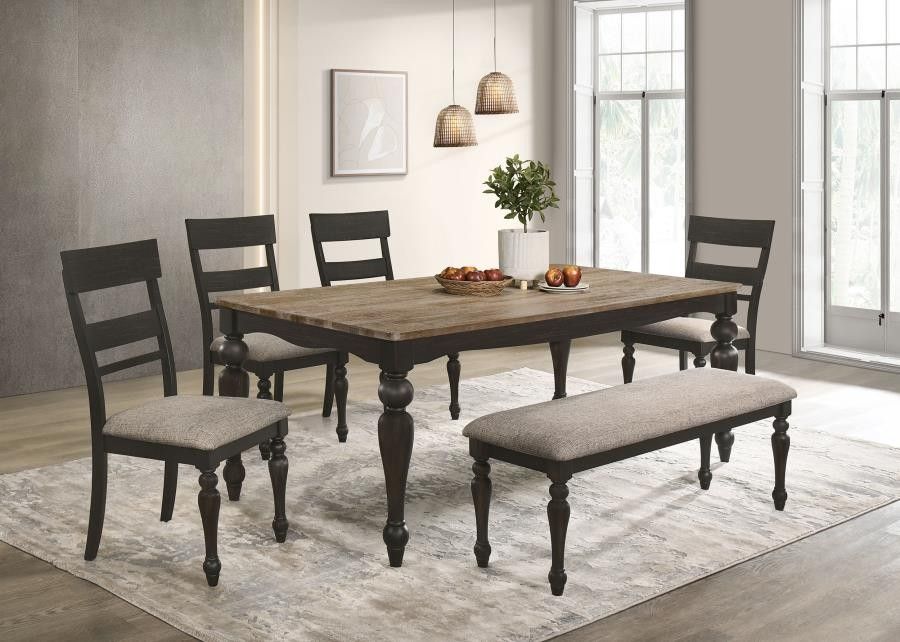 New Dinning Set With Table & 6 Chairs Or 4 Chairs And Bench On Sale Now