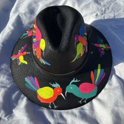 Woman’s Mexican Hand Painted Artisan Hat / Sombrero para Mujer Hecho A Mano
