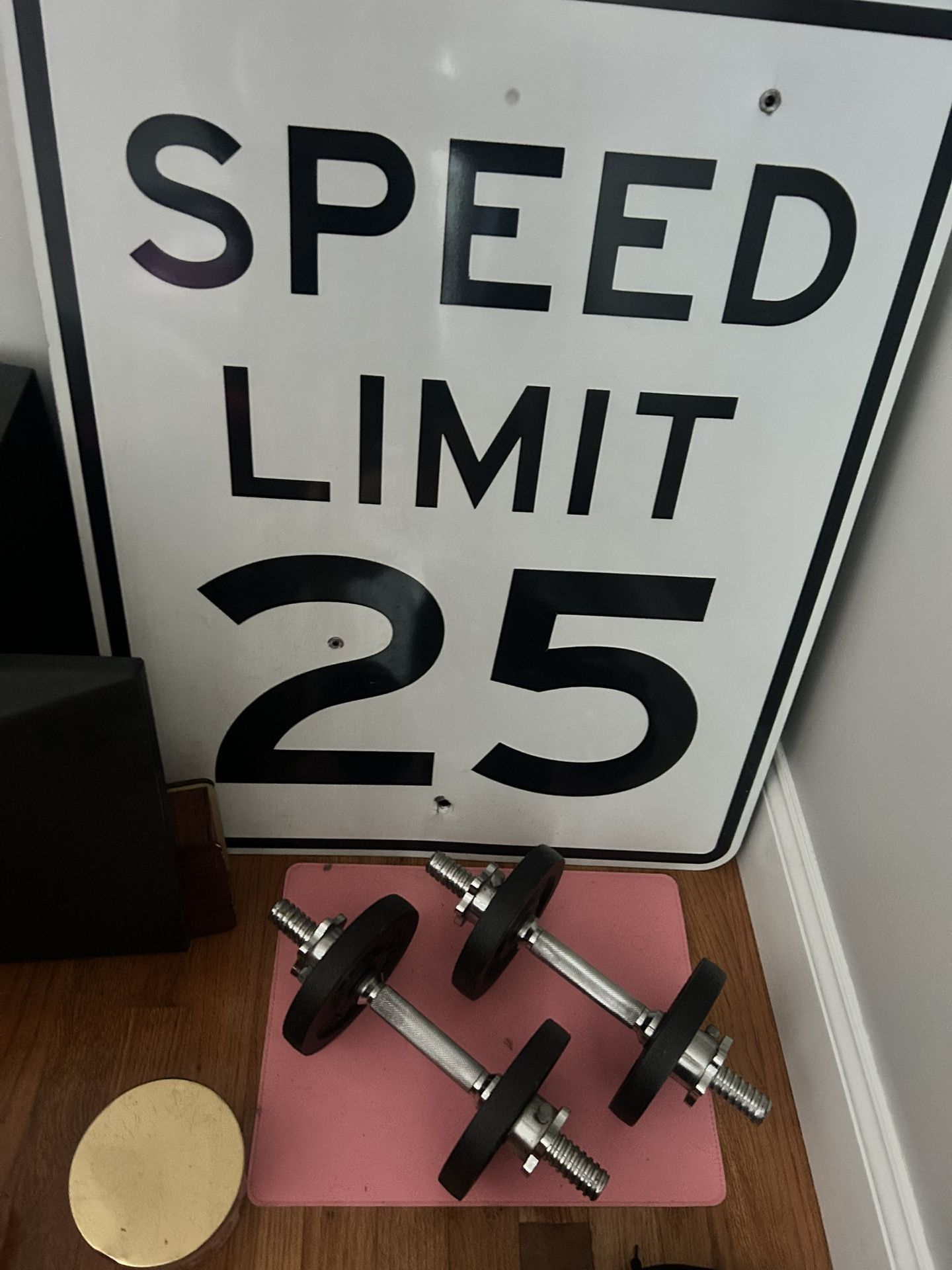 Real Speed Limit Sign. 