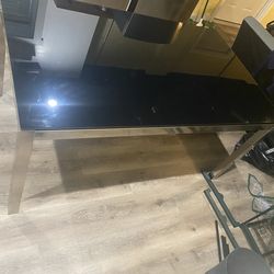 Glass Black Table