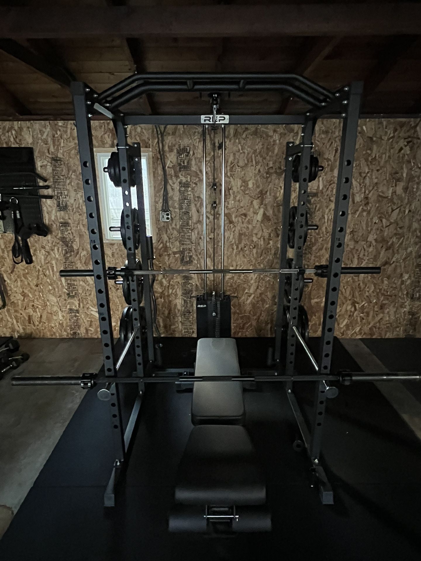 Selling Rep fitness rack + RitFit Leg Ext/curl