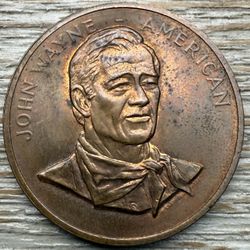 John Wayne American Commemorative Collectors Medal Token Coin