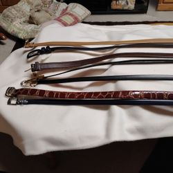 Seven Women's Belts. Size Large/38 