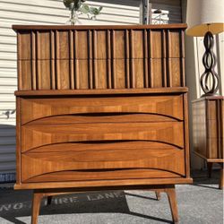 Mid Century Tallboy Dresser by United Furniture