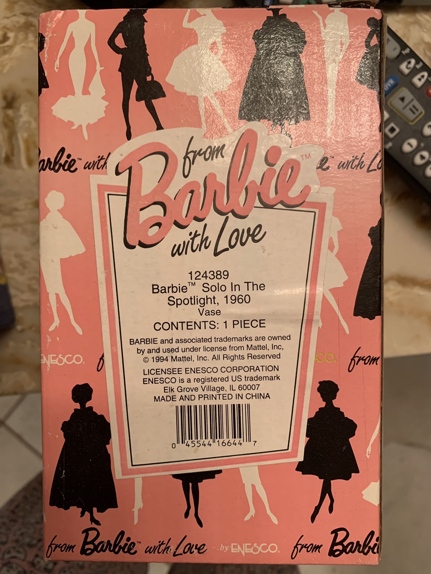 Barbie Vase 1960 Solo In The Spotlight 