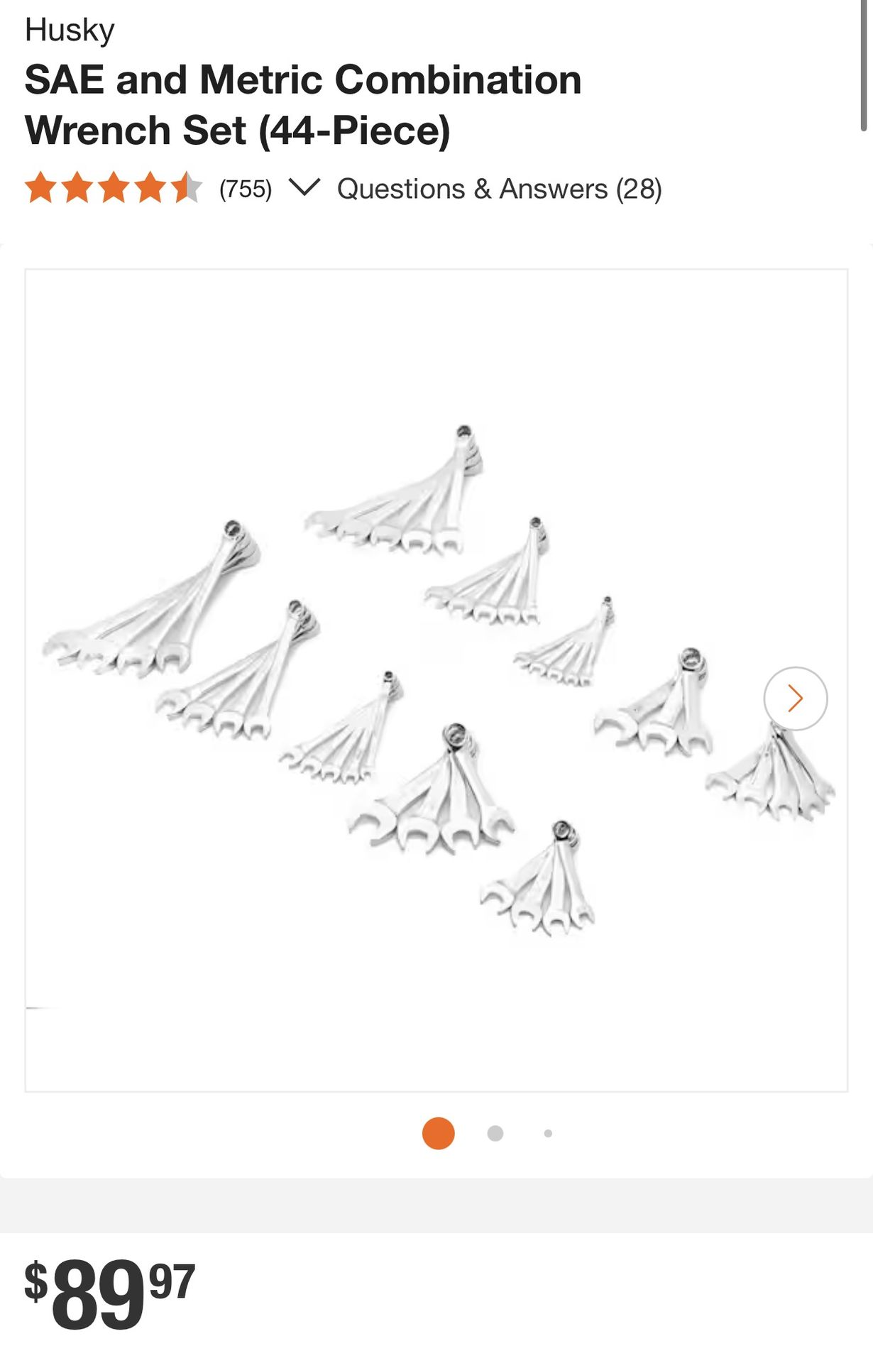 Husky 44-Piece Wrench Set