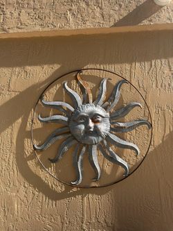 Metal Sun Wall Art