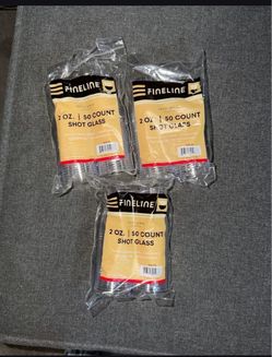 Disposable shot glasses