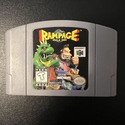 Nintendo 64 Rampage World tour Game