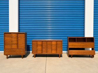 Johnson Carper Mid-Century Modern Dresser & Chest Set – Vintage MCM