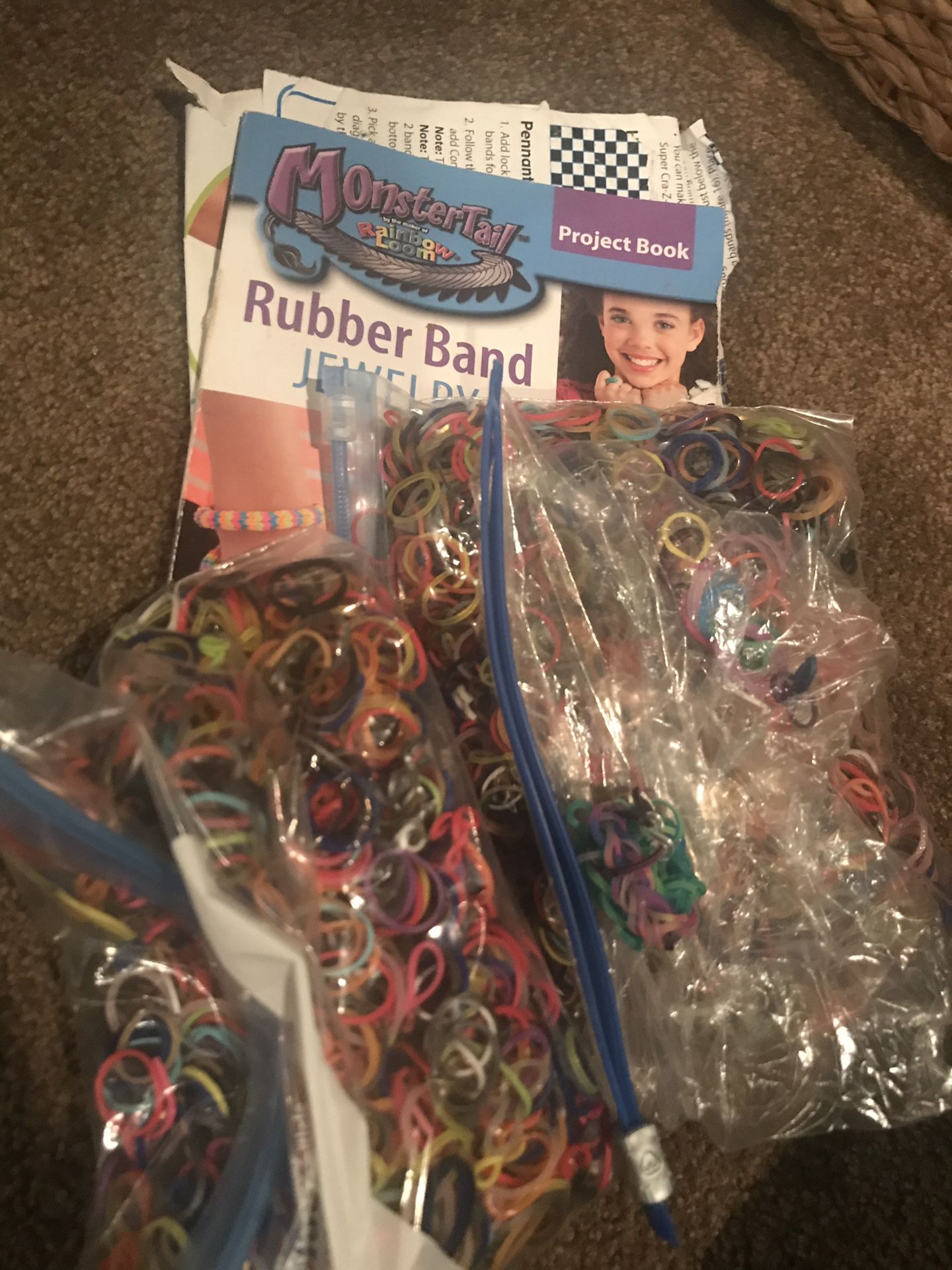 Rainbow loom books and thousands of bands