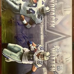 Witten/Novacek Autograph Photo