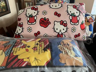 Hello Kitty And Pokemon Body Pillows 