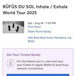 Rufus du Sol Tickets