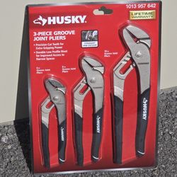 HUSKY 3-PIECE GROOVE JOINT PLIERS