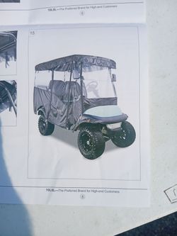 Golf cart encloser