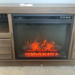 TV stand with electric fireplace