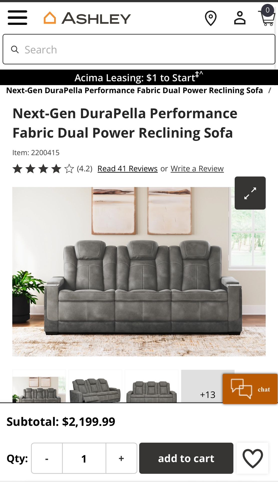 Power Reclining Sofa