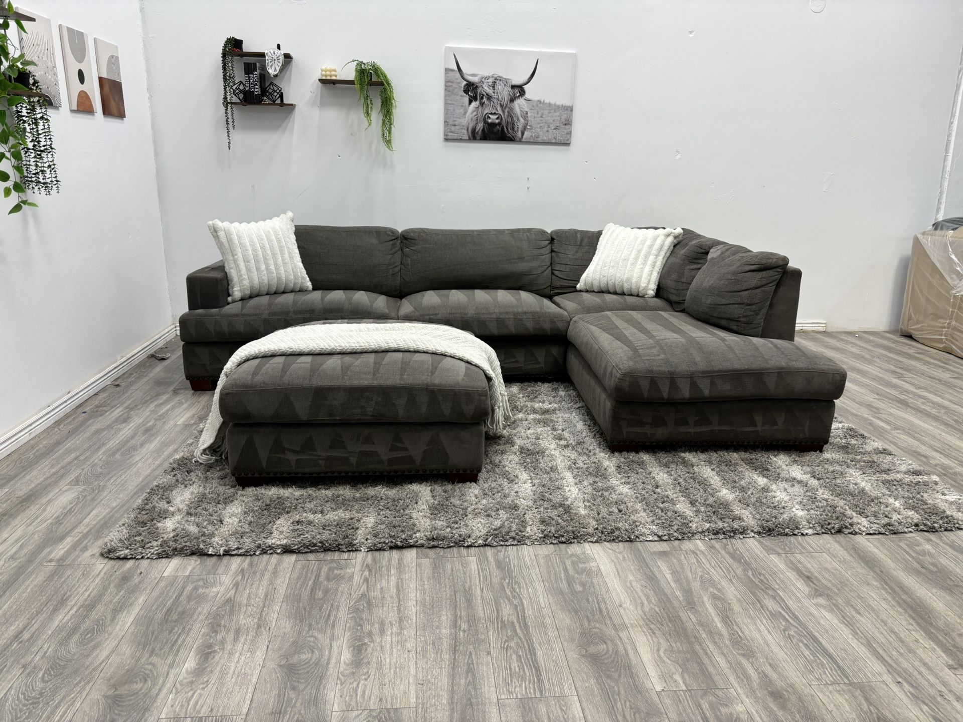 Gray Sectional Couch - Free Delivery