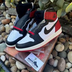 Jordan 1 Black Toe Reimagined Sizes 10.5 