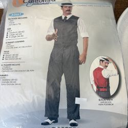 Men’s 1920’s Mobstery costume and hat