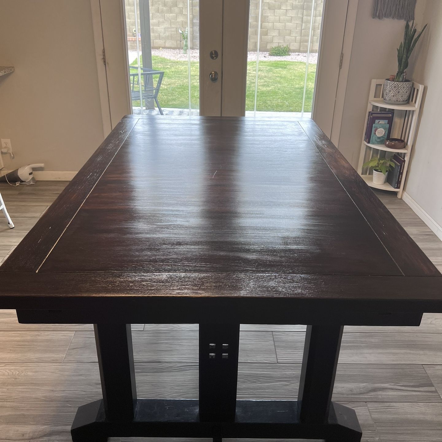 Refinished Solid Oak Dining Table