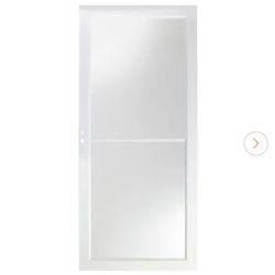 Andersen 3000 Series 32 in. x 80 in. White Left-Hand/Outswing Full View Retractable Aluminum Storm Door