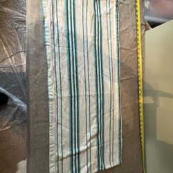 Table Runner 66”x14 Teal & White