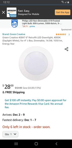 GREEN CREATIVE 6" DIMMABLE LED DOWNLIGHT BRAND NEW IN THE BOX