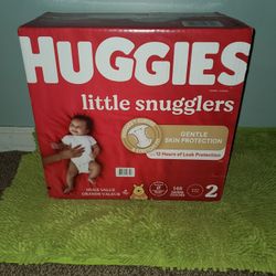 Box Huggies Little Snugglers 148 Diapers #2 
