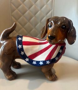 Dachshund 4th of July decoration