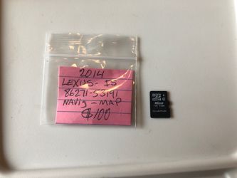Lexus IS SD card