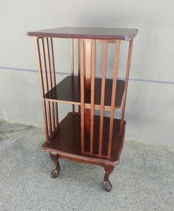 Antique Revolving Book/movie Shelf