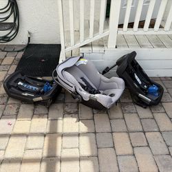 Nuna Pipa infant car seat + 2 bases