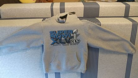 Reebok Large hoodie grey Superbowl logo